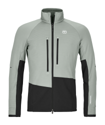 Mikina ORTOVOX Fleece Rib Jacket Men's Green Sage